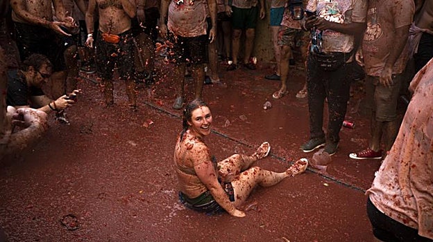 Las mejores imágenes de la Tomatina 2022 de Buñol (Valencia)