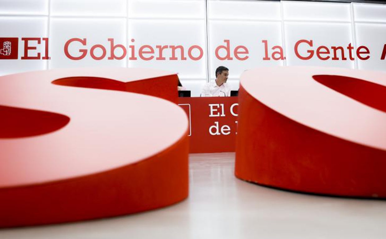El presidente del Gobierno, Pedro Sánchez durante la reunión de la Ejecutiva Federal del PSOE
