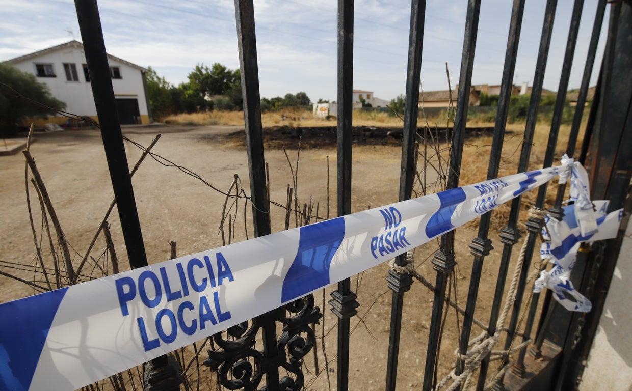 Imagen de la parcela donde han intervenido los bomberos