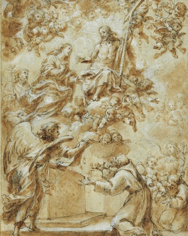 Boceto preparatorio de la obra, que se exhibirá en Cabra en septiembre