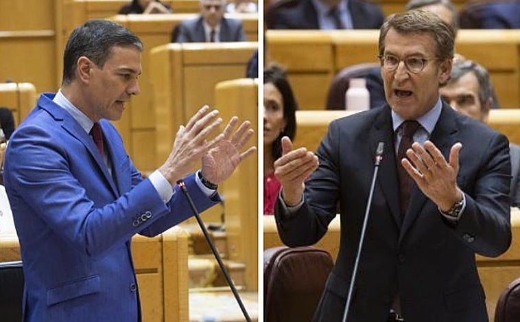 Debate entre Sánchez y Feijóo en el Senado, en directo