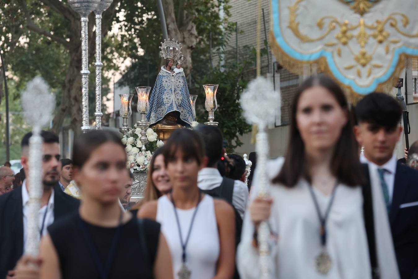 El traslado de la Virgen de la Fuensanta de Córdoba, en imágenes
