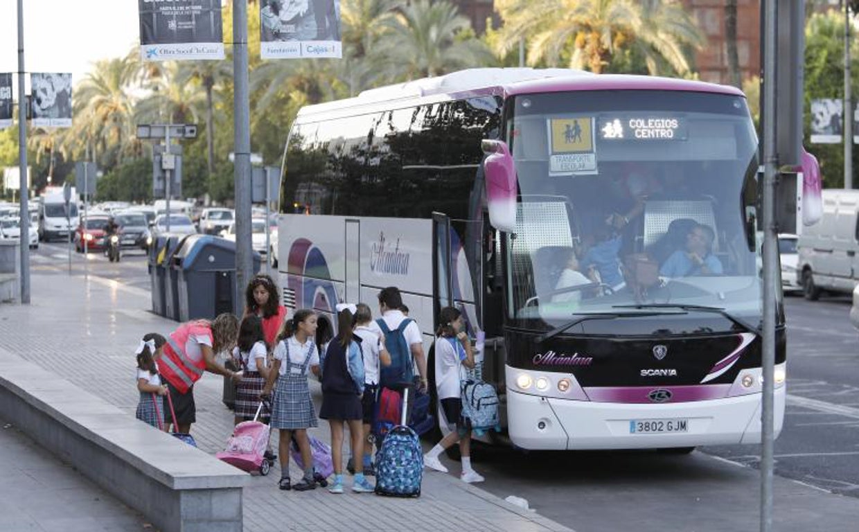 Transporte escolar en Córdoba durante el curso de 2018