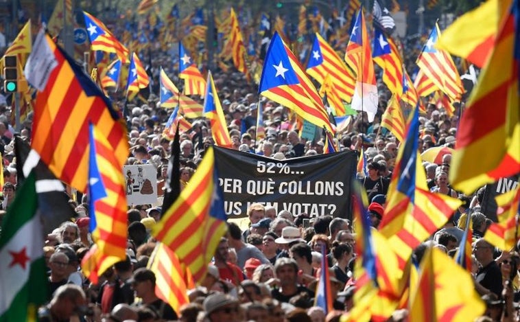 Fin de ciclo independentista en la Diada de la fractura y el desencanto