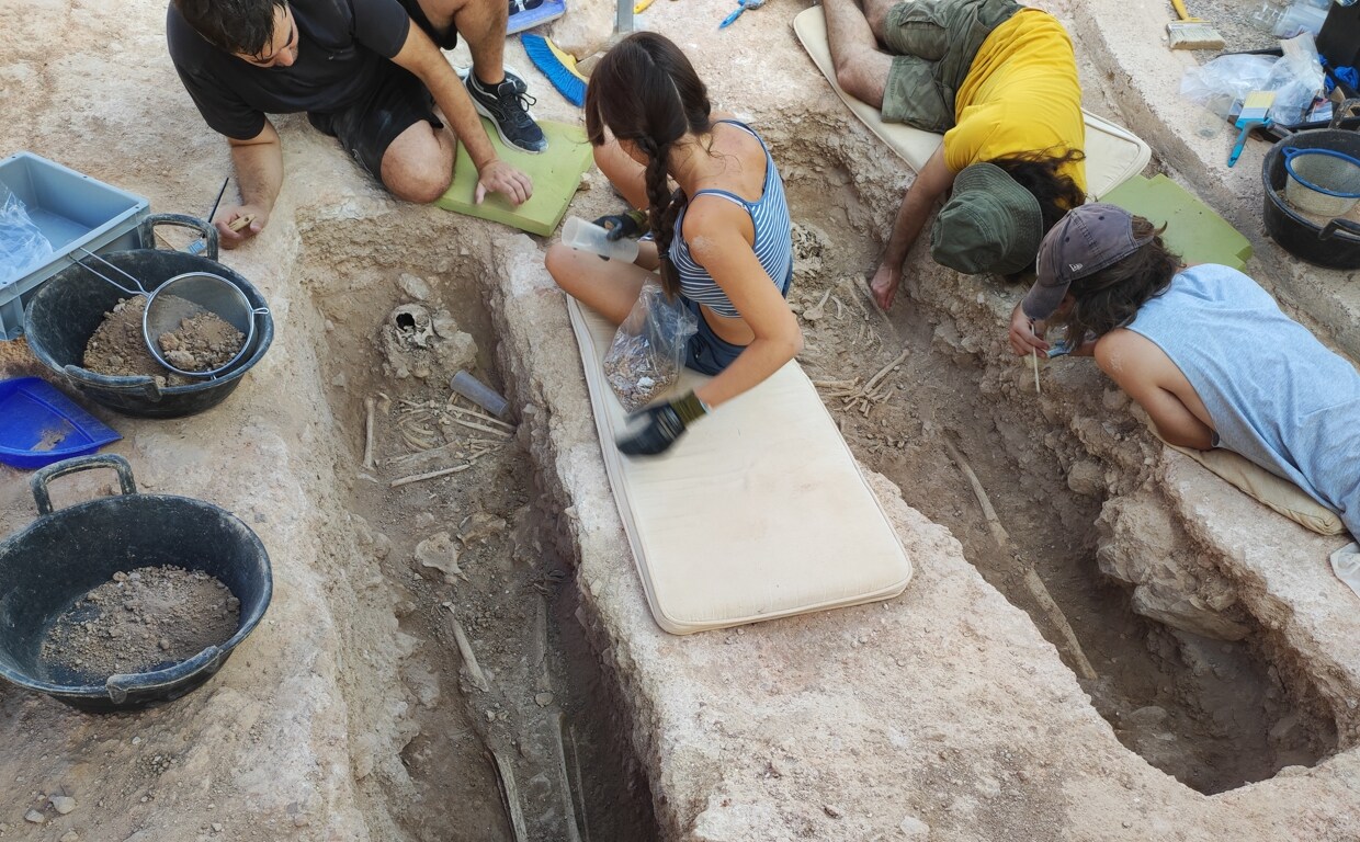 Trabajos de excavación arqueológica en la Pobla de Ifach, en Calpe