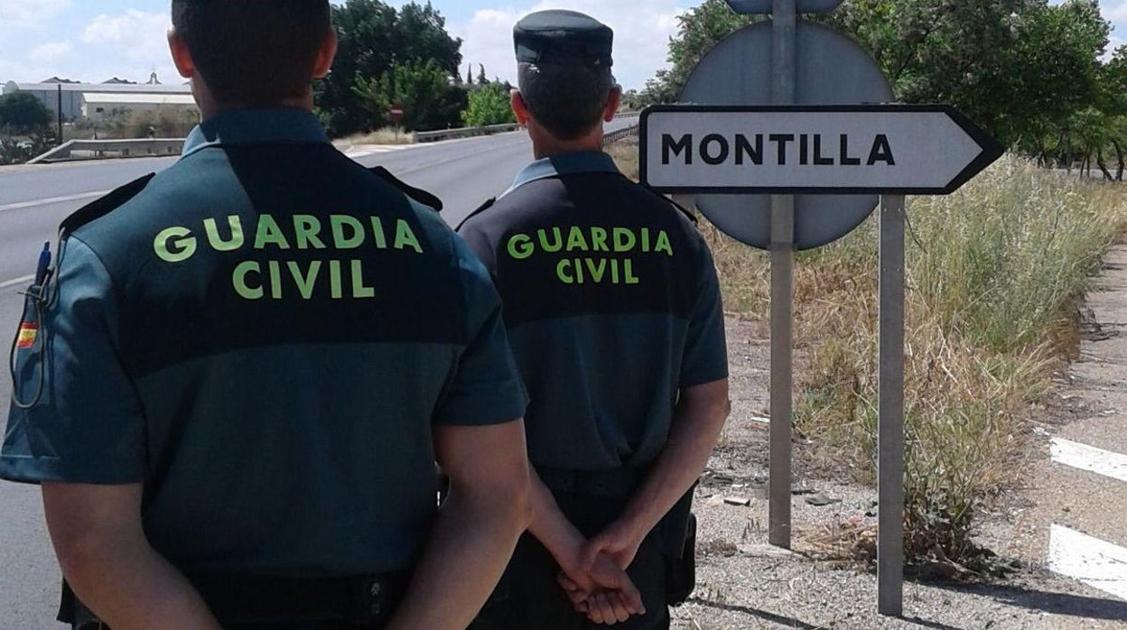 Los Bomberos de Montilla sofocan durante la noche un incendio que ha quemado casi dos hectáreas de vegetación