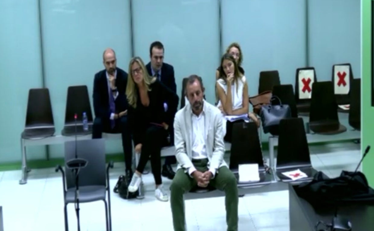 Sandro Rosell durante el juicio por fraude fiscal en Barcelona