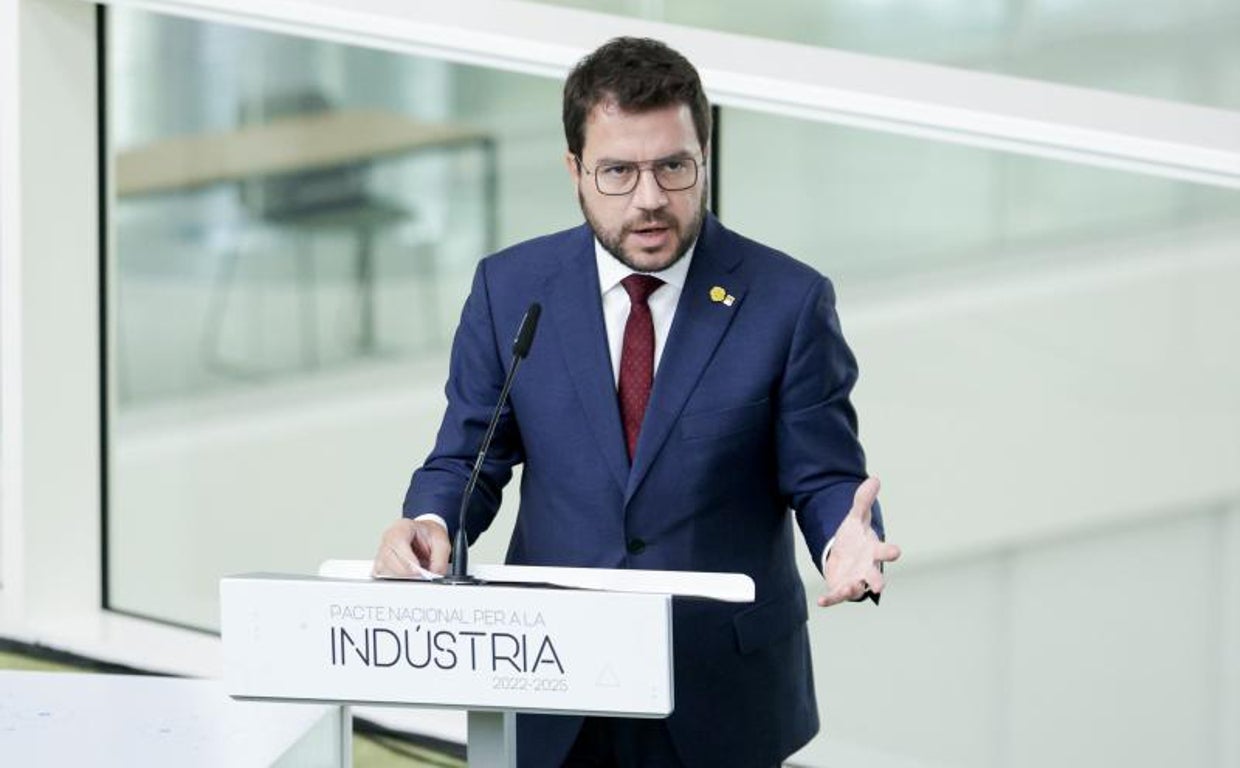 El presidente de la Generalitat, Pere Aragonès