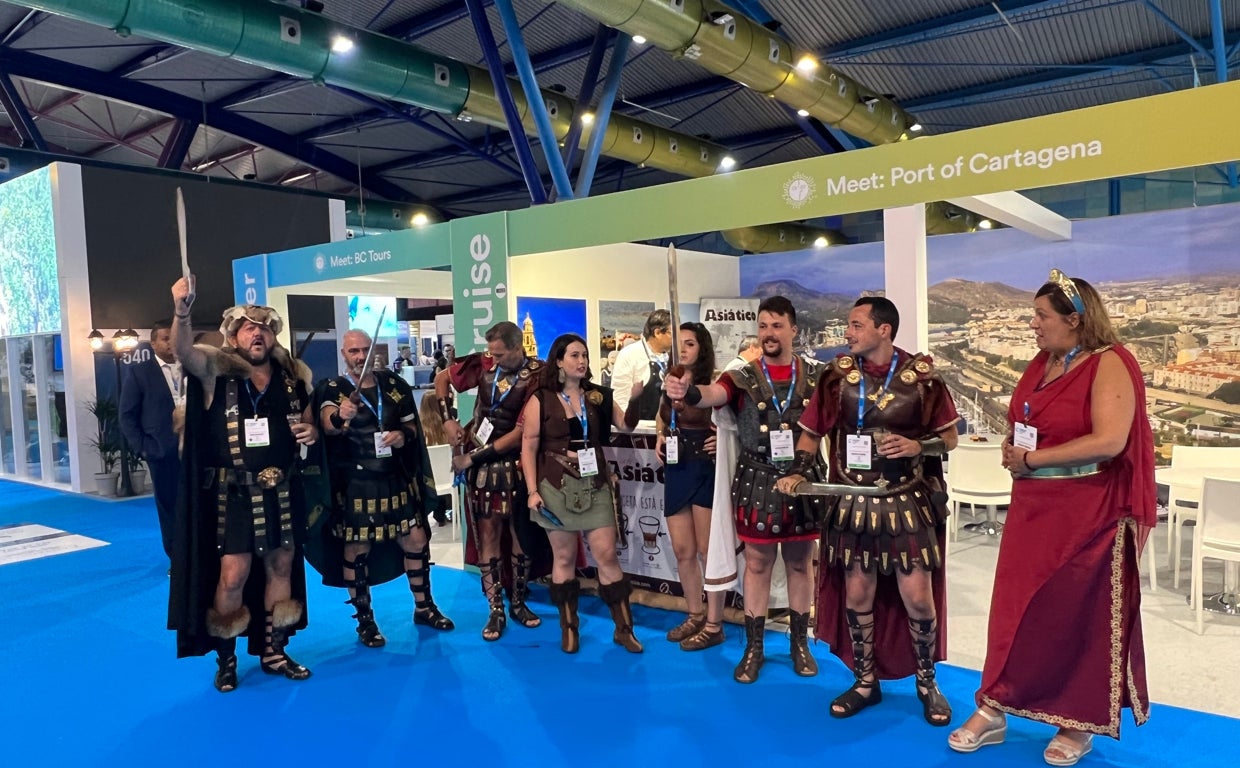 Cartagineses en el Seatrade Cruise Med de Málaga