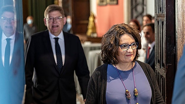 Imagen de archivo del presidente de la Generalitat, Ximo Puig, y la exvicepresidenta Mónica Oltra