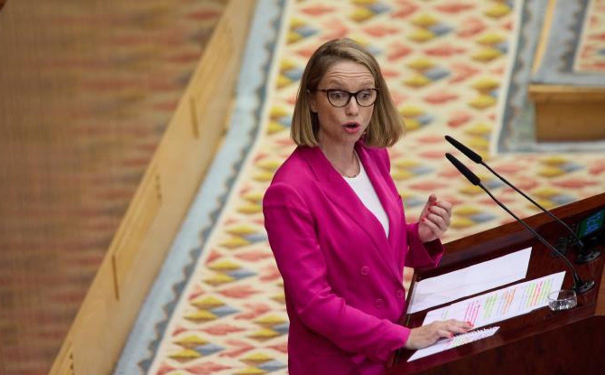 La portavoz de Unidas Podemos en la Asamblea de Madrid, Carolina Alonso