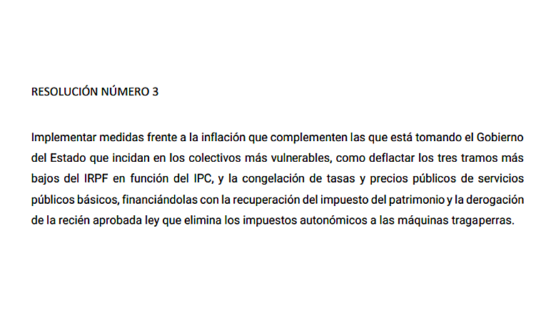 Imagen - Resoluciones del Grupo Parlamentario de Unidas Podemos en la Asamblea de Madrid
