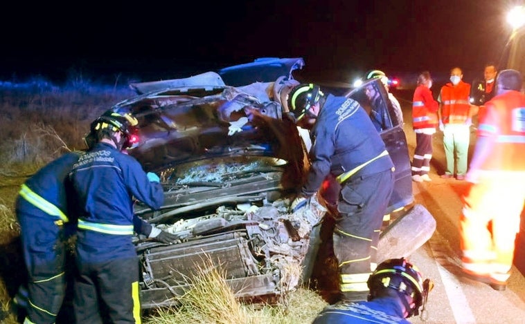 Fallece un hombre de 54 años tras la salida de vía de un turismo en Piñel de Arriba (Valladolid)