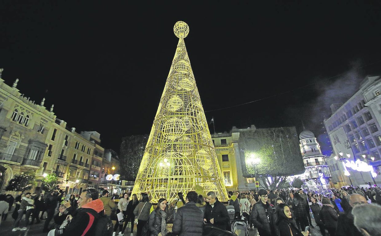 Árbol de Navidad en la Plaza de San Francisco de Sevilla