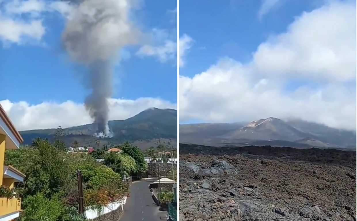 El antes y el después de la casa de Rayco en Todoque