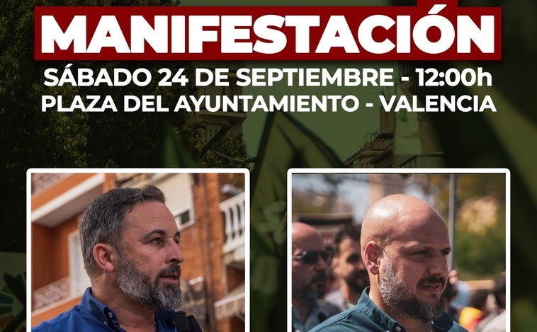 Vox y el sindicato Solidaridad convocan una manifestación en Valencia contra el Gobierno encabezada por Abascal