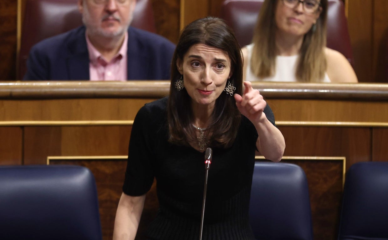 La ministra de Justicia, Pilar Llop, en la sesión de control del Congreso al Gobierno