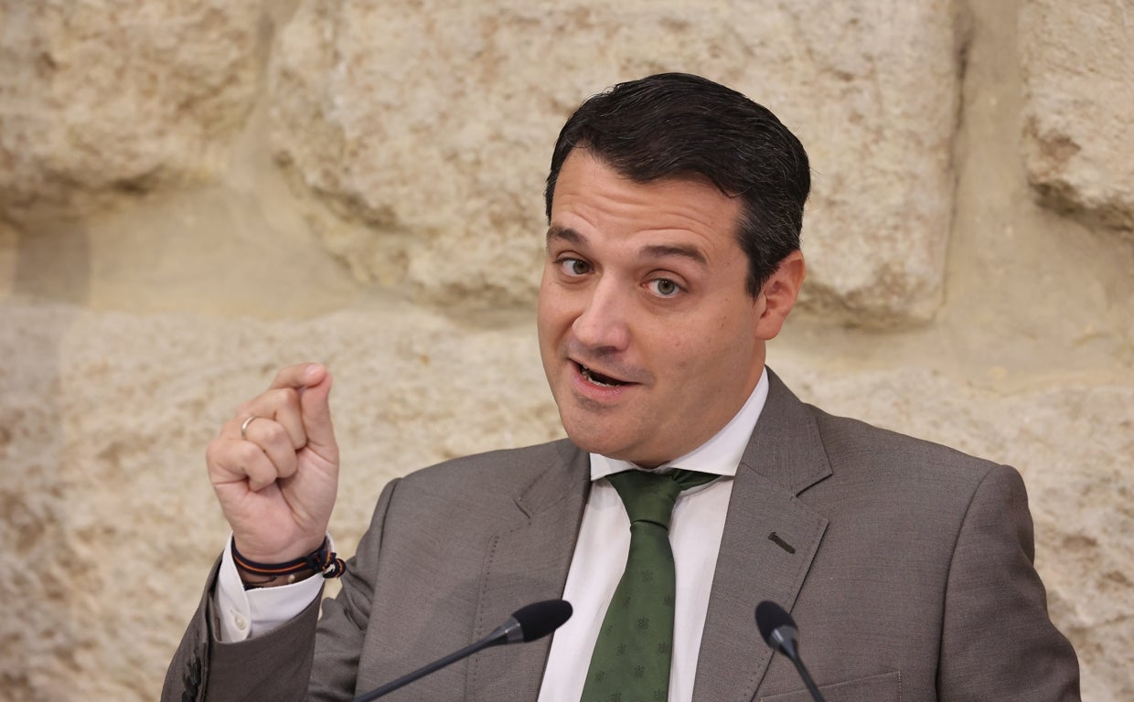 El alcalde, durante su disurso