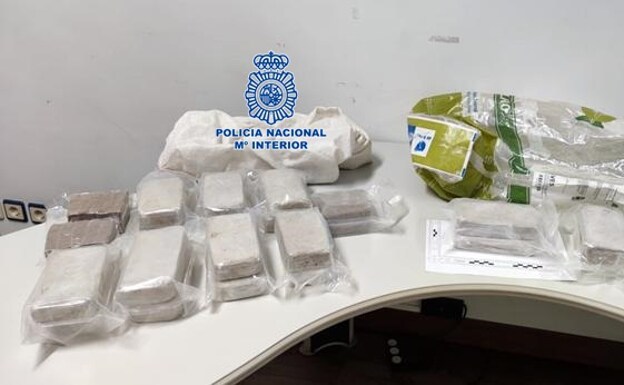 Los 12 kilos de heroína incautados por la Policía portuguesa a un conductor cerca de Oporto