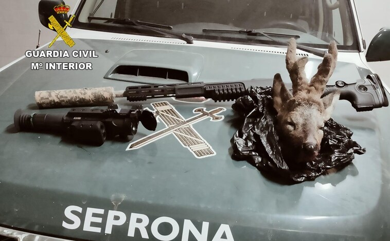 El Seprona investiga a una persona por cazar un corzo de manera ilegal en Guadalajara