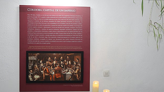 Detalle de la muestra sobre Felipe II