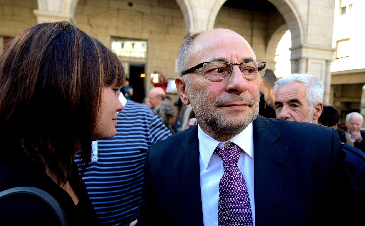 Francisco Rodríguez, el día en que presentó su dimisión, en septiembre de 2012