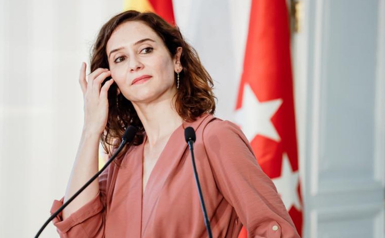 La presidenta madrileña, Isabel Díaz Ayuso