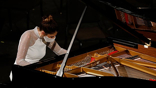 Una pianista en una edición pasada del certamen
