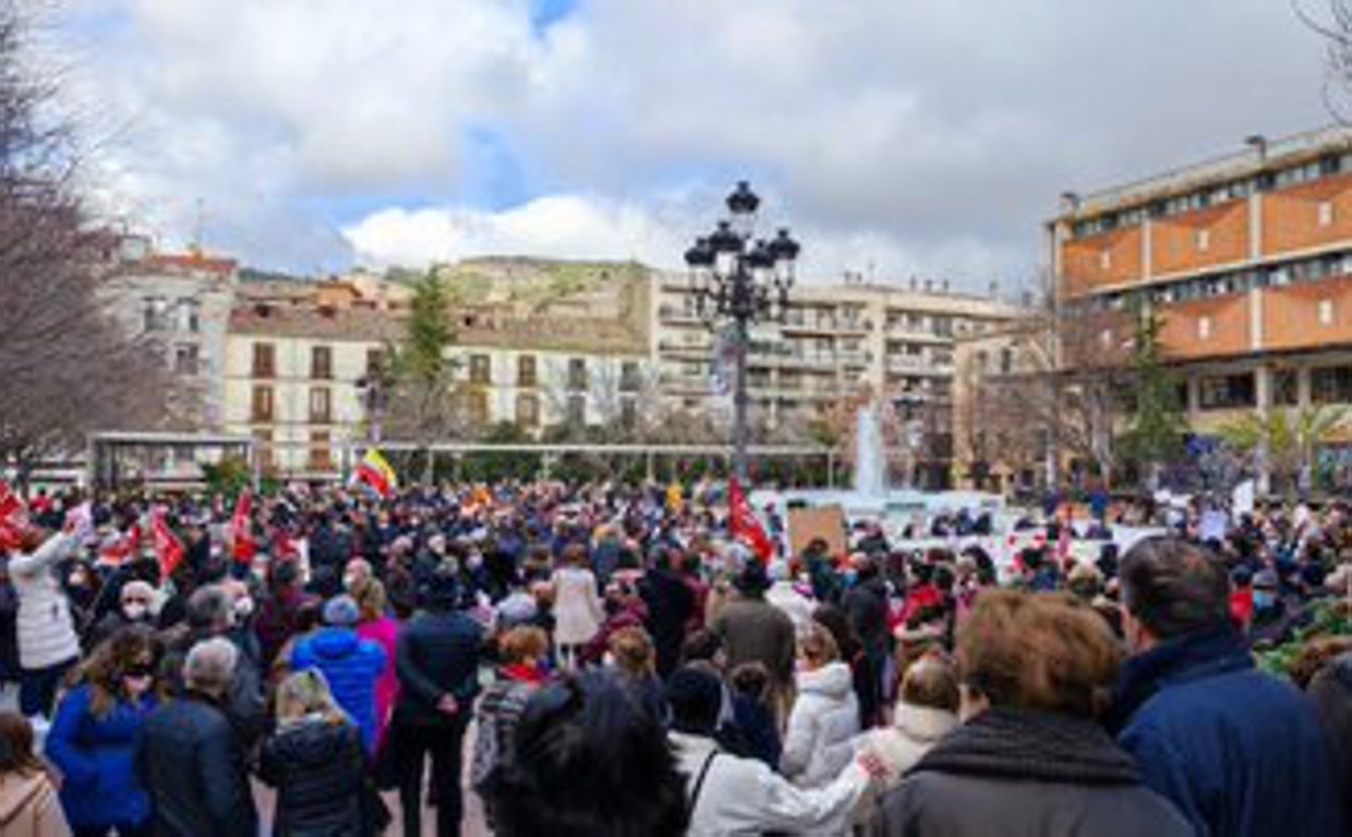 En la imagen de archivo, una de las manifestaciones en defensa del tren a Cuenca