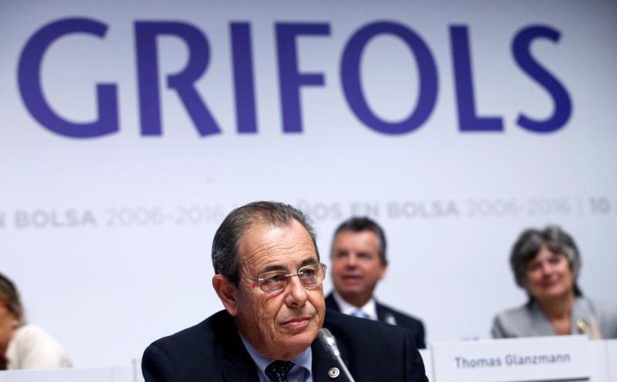 Víctor Grífols, durante una junta de accionistas