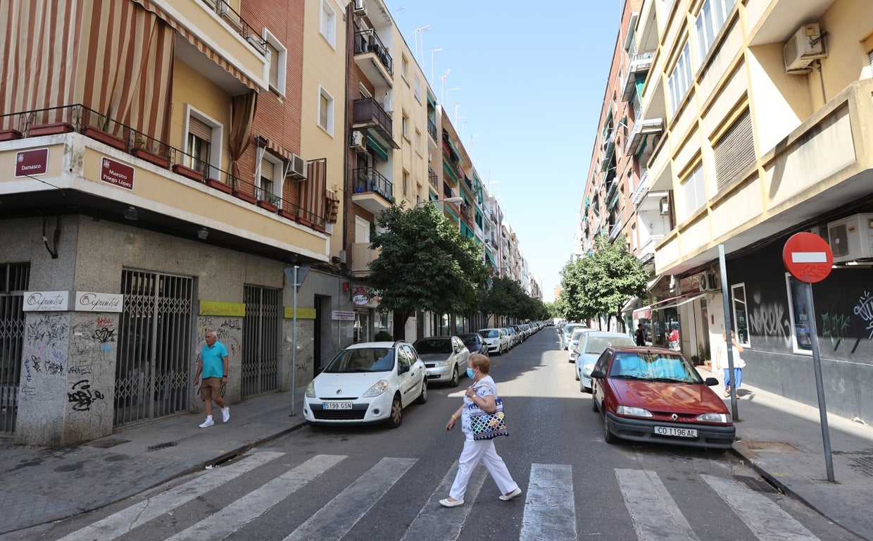Imagen de la calle Maestro Priego López que será reformada