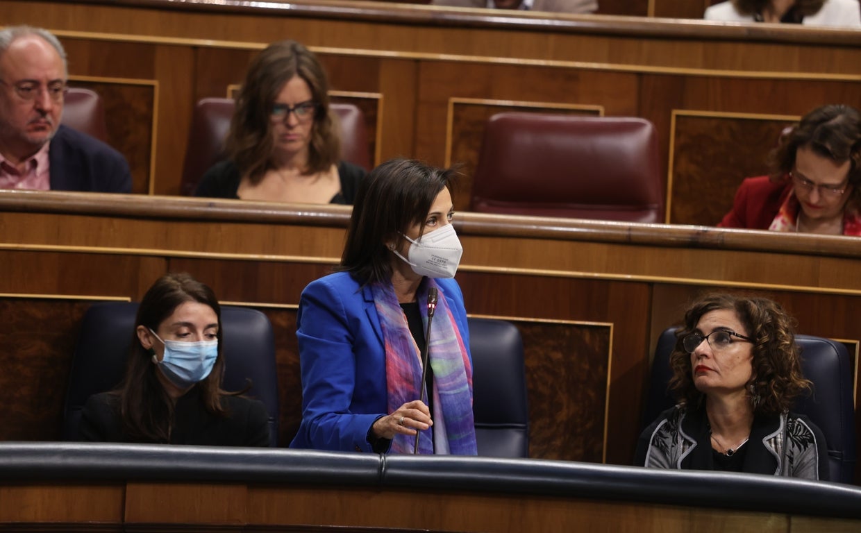 Margarita Robles, en una intervención en el Congreso