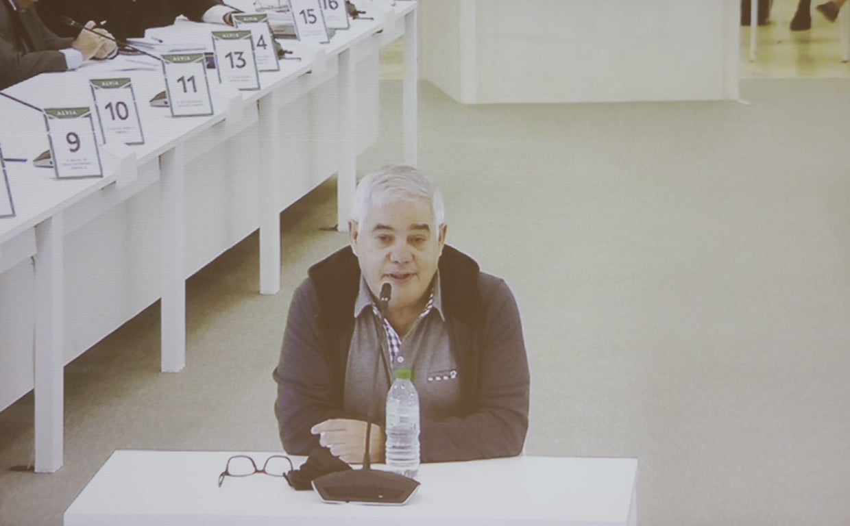 Francisco José Garzón, en su interrogatorio en el juicio este jueves