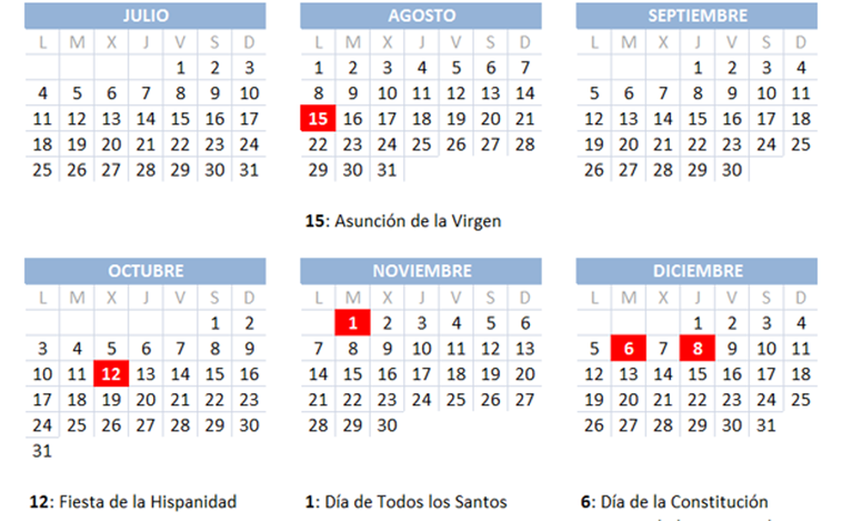 Calendario laboral 2022 en Valencia: qué pasa con el festivo del 9 de octubre y el Día del Pilar