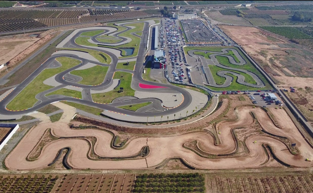 Vista aérea del circuito de Guadassuar (Valencia)