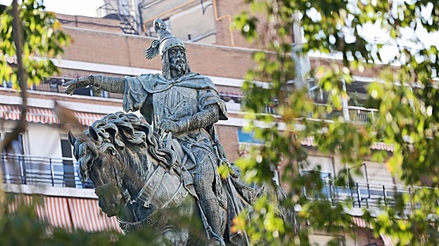 Imagen de archivo de la estatua de Jaume I en Valencia
