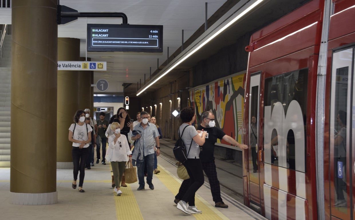 Imagen de recurso de un tren del Metro de Valencia