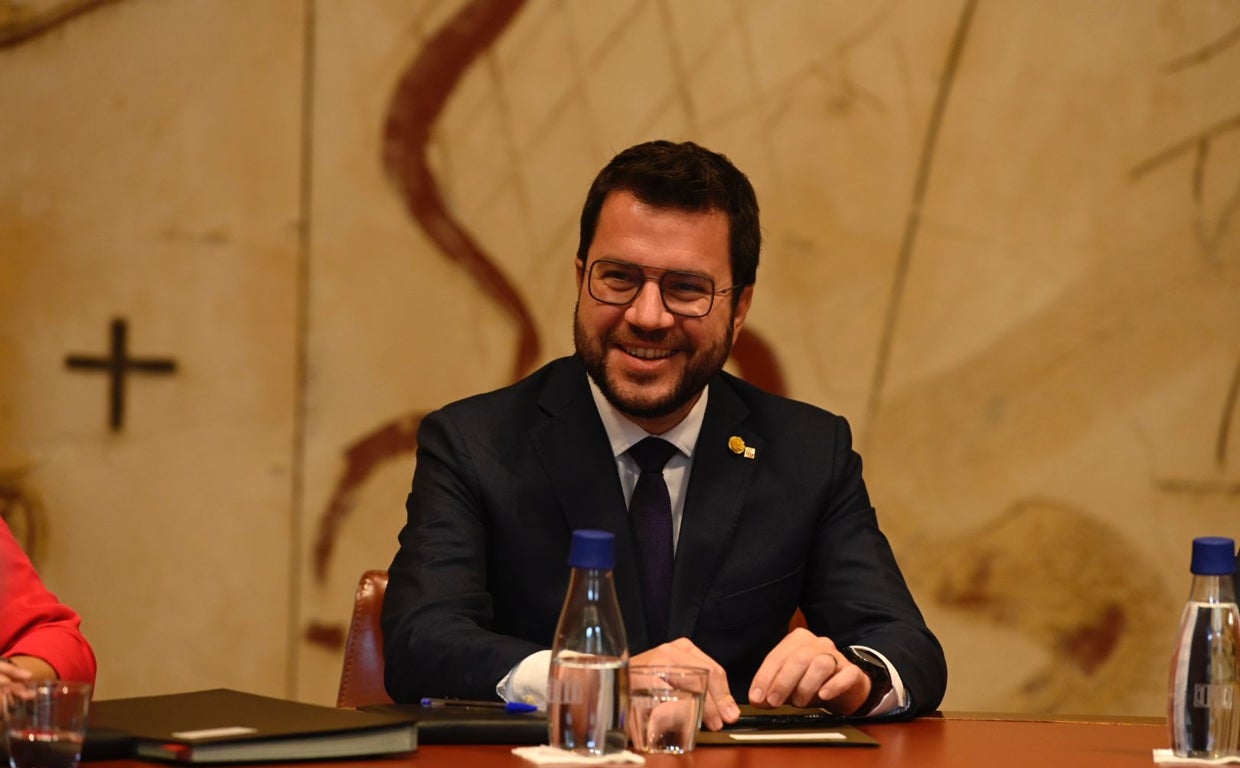 Aragonès, este martes en el Consell Executiu semanal, el primero con los nuevos consejeros