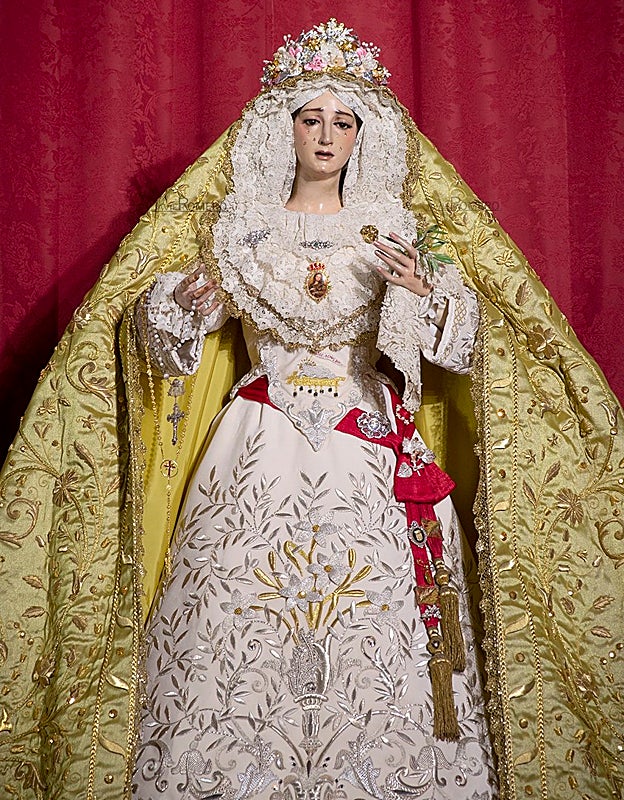 Así luce la Virgen de la Paz para el triduo