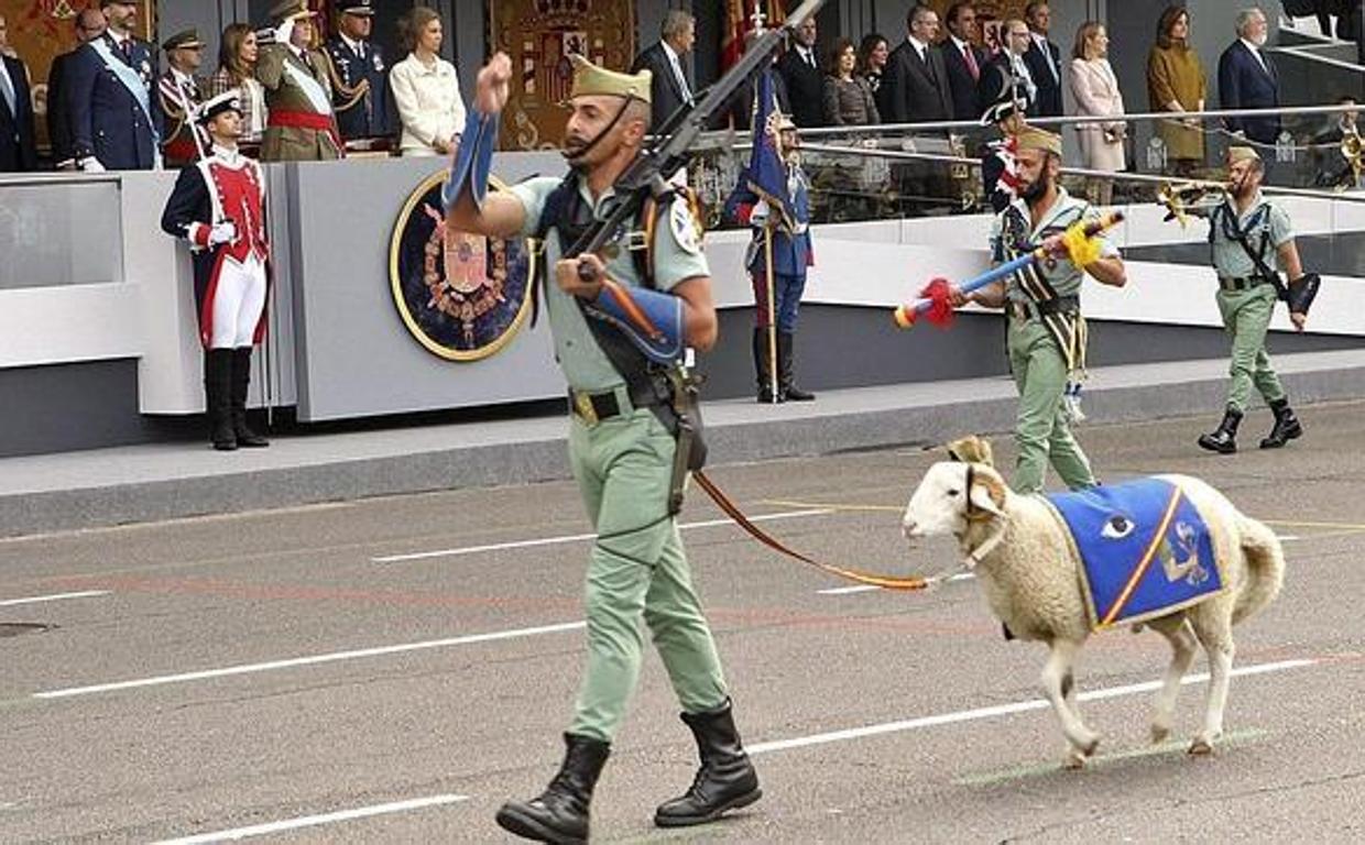 La cabra es la mascota oficial de la Legión Española