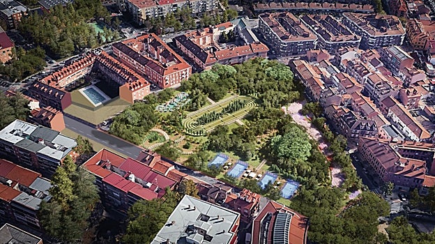 Recreación del parque que van a construir en San Fernando de Henares