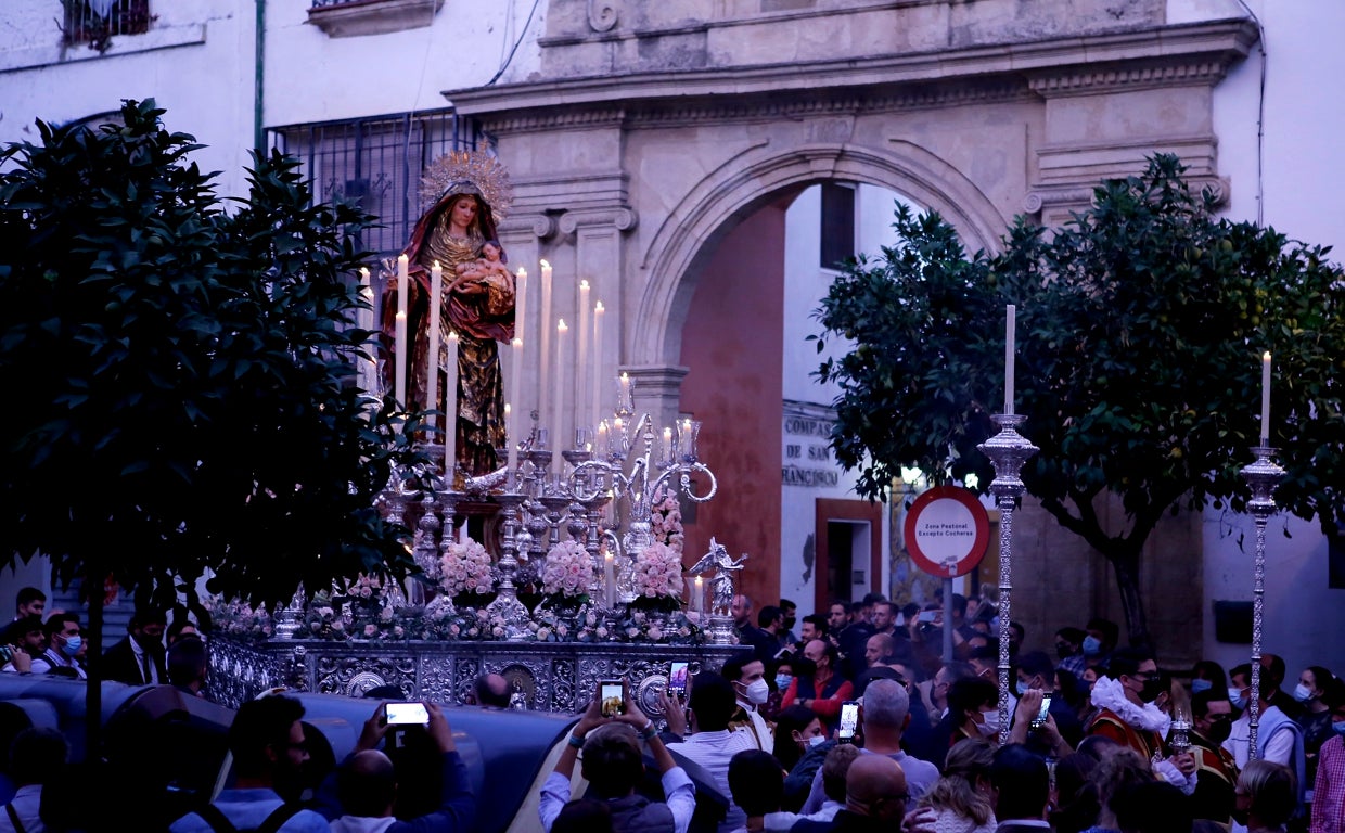Nuestra Señora del Amparo, en la procesión de 2021