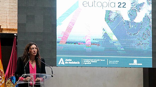 La consjera de Inclusión, Juventud, Familias e Igualdad, este viernes en la inauguración de Eutopía