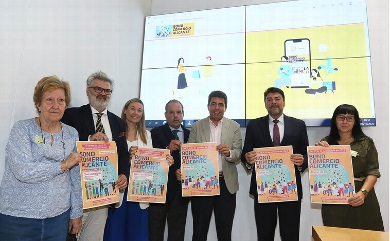 El Bono Comercio Alicante se agota online en solo seis días con 1,6 millones de euros para el consumo local