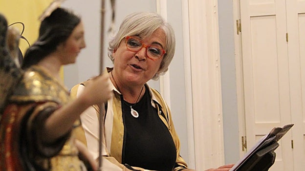 Maite Montero, durante su exaltación