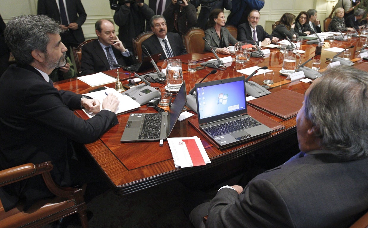 Foto de archivo del Pleno del Consejo General del Poder Judicial