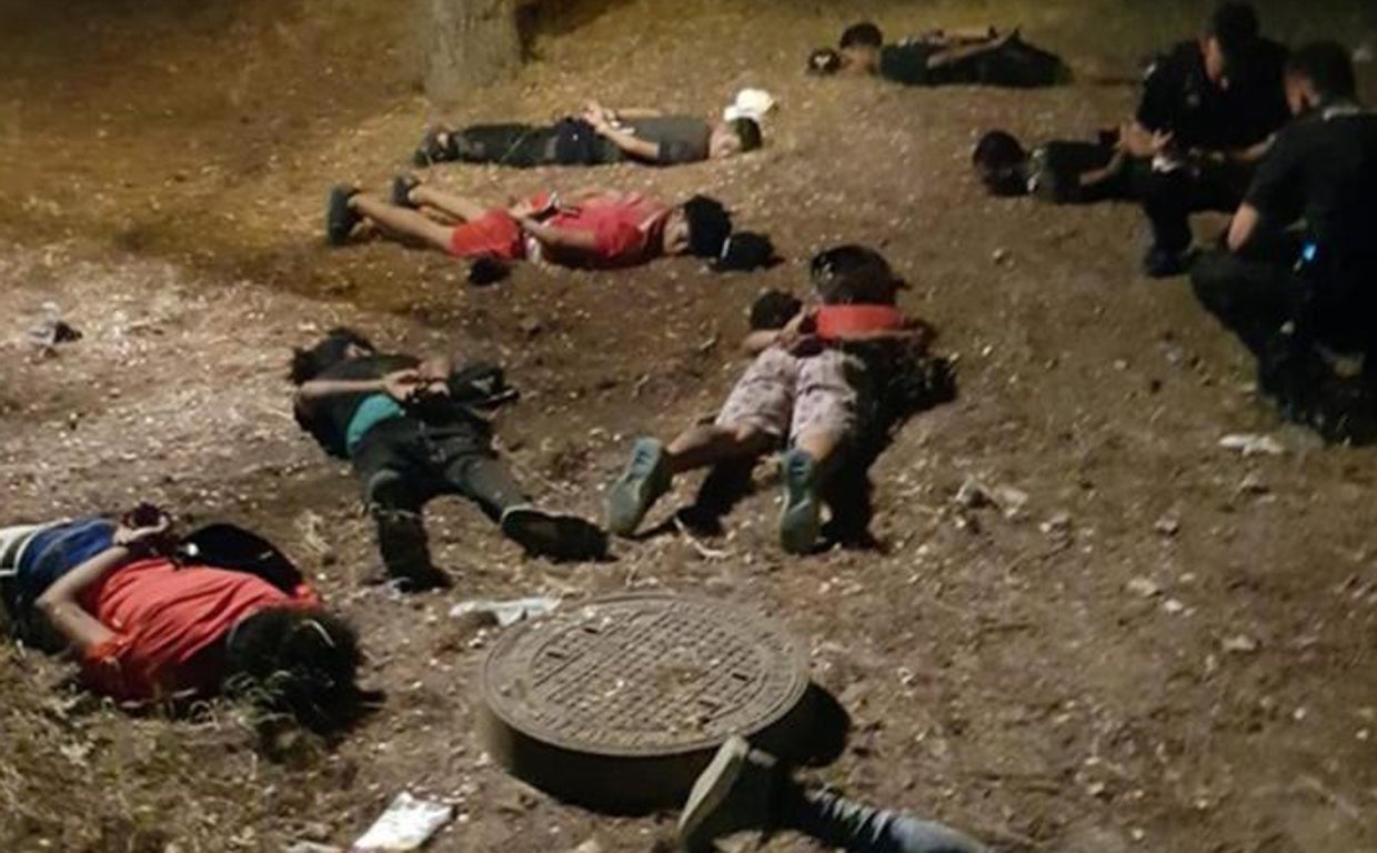 Imagen de archivo de la detención de unos pandilleros en Usera