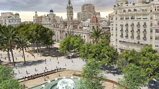 Así será la nueva Plaza del Ayuntamiento de Valencia tras la reforma definitiva