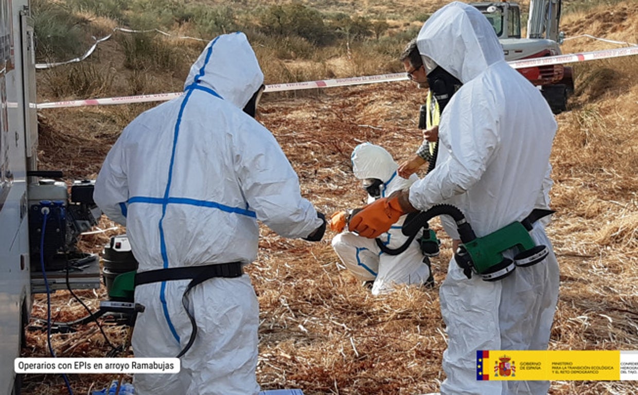 La CHT retirará los residuos de fibrocemento del arroyo Ramabujas en Toledo