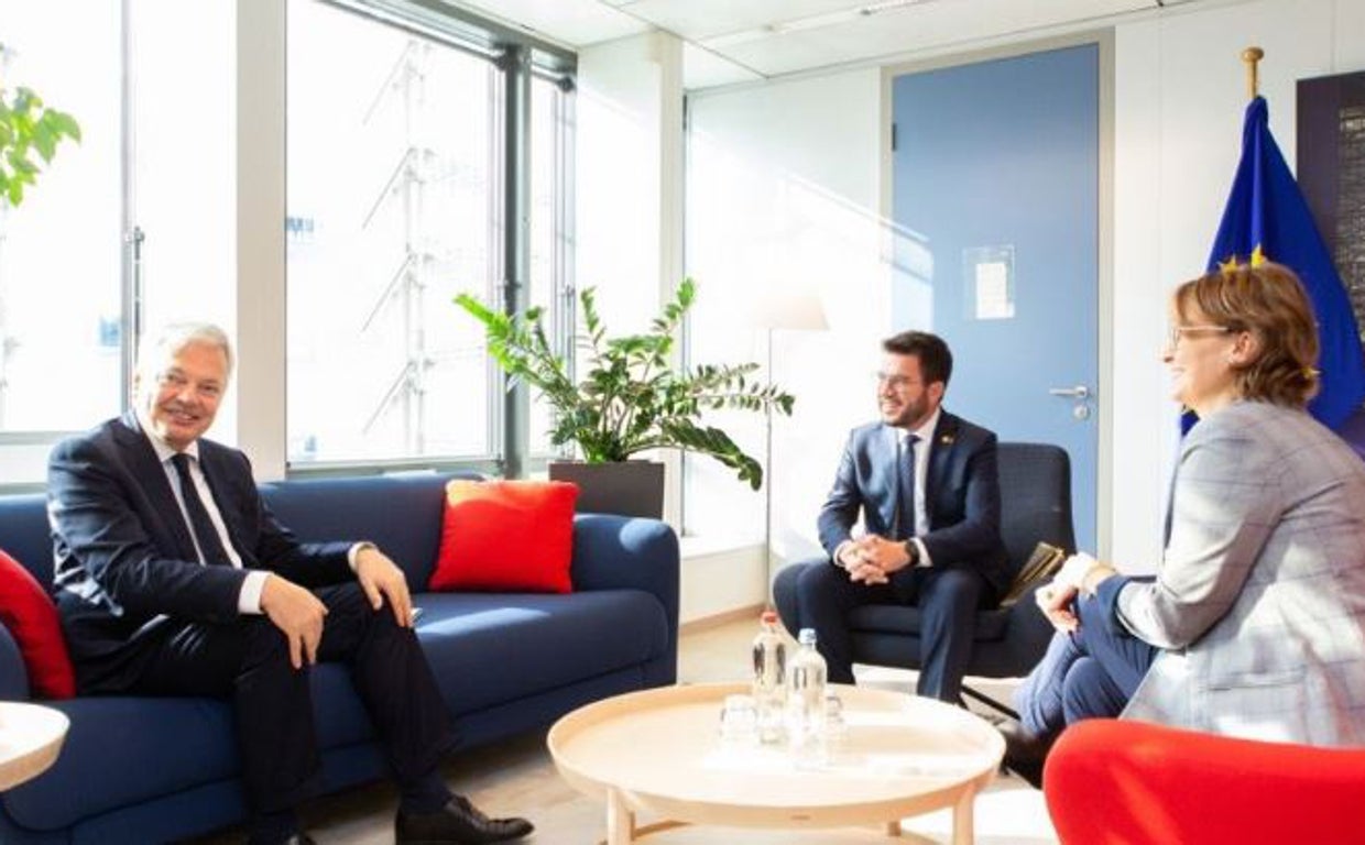 Reynders, Aragonès y Serret, esta tarde en Bruselas